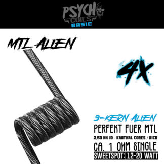 Handmade MTL Alien 1 Ohm