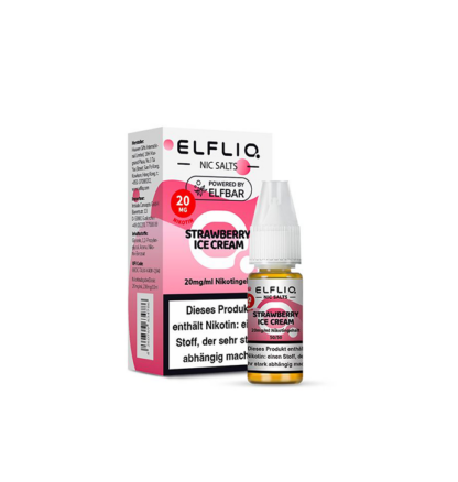 Elfliq by Elfbar Strawberry Ice Cream 20 mg Nikotinsalz Nicsalt Liquid
